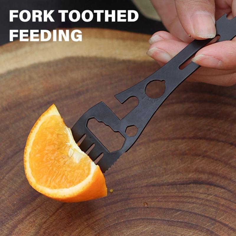 Picnics Hiking Pocket Cutlery Strong Waterproofed Bottle Openers Spoon Fork for Camping Hiking Backpacking Hunting