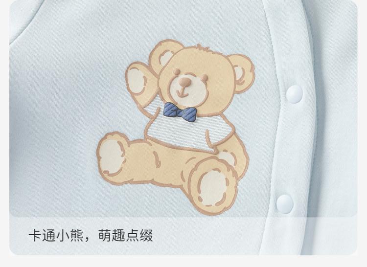 David Bella Newborn Crawling Clothes Spring New Male Baby Pure Cotton Jumpsuit