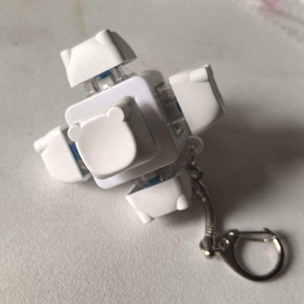 2/3/4/9Keys Fidget Keychain Keys Button Finger Keyboard Cap New Clicker Toy