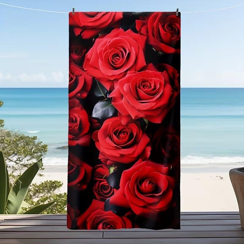 Popular Summer Beach Towel Microfiber Absorbent Beach Towel Seaside Outdoor Vacation Sports Towel