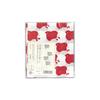 Geisodo Tenugui Hand Red Houndstooth on White (Crimson) Towel, Background, T-16