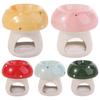 Cartoon Mushroom Candle Holder Cute Mushroom Incense Burner Ceramic Aromatherapy Stove  Coffee Shop