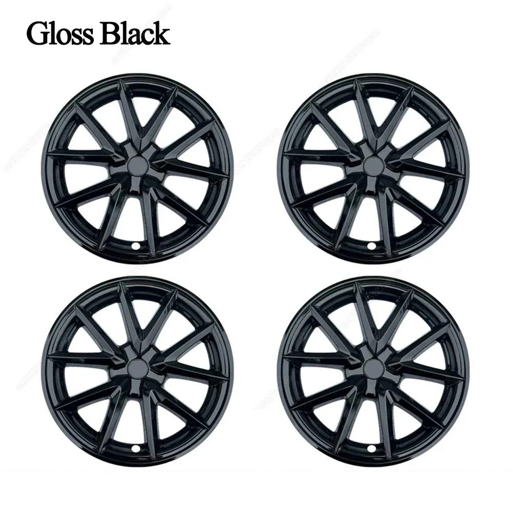 4PCS 18 Inch Wheel Caps For Tesla Model 3 2017-2023 Hub Cap Performance Replacement Full Rim Cover Hubcap Decorative Accessories