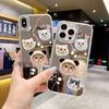 Cute Cute Pet Full Screen Cat Splicing iPhoneAIR with Mirror Mobile Phone Case Apple 12Pro Anti-drop Protective Case