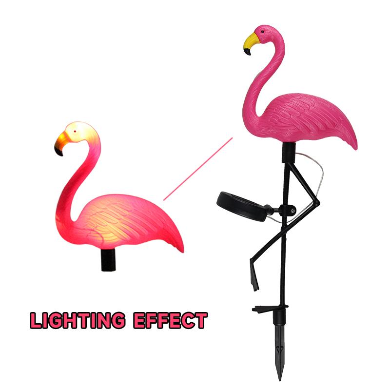 Solar-powered Garden Lights Landscape Yard Decoration Ground-mounted Lamp Flamingo Firework Sunflowers Roses Fireflies Jellyfish