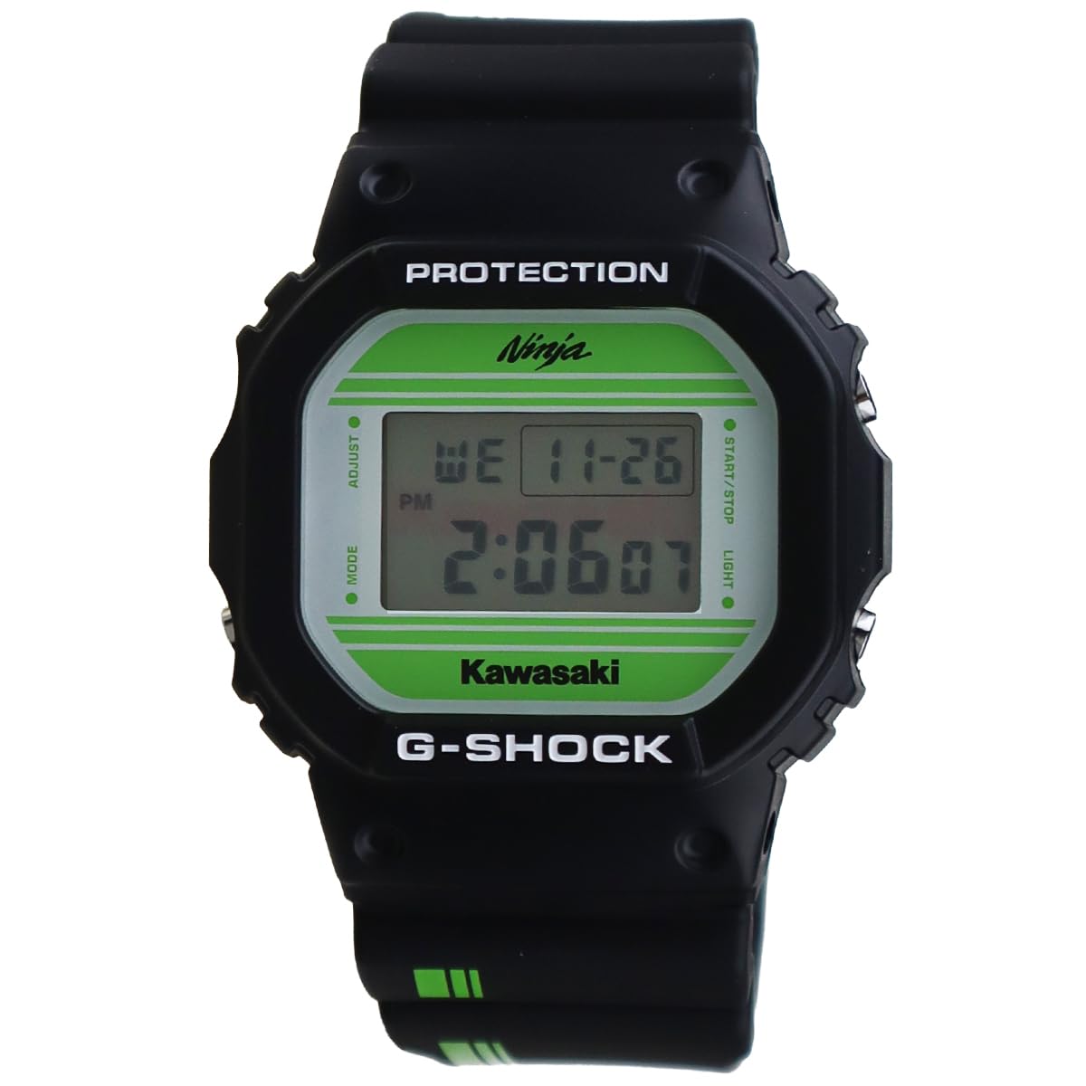 

Kawasaki Collaboration Model Quartz Watch [Casio G-Shock] G-SHOCK Men s DW-5600KAWA22-1PF [Used] білий