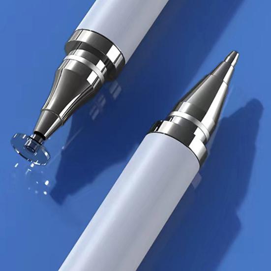 Capacitive Pen Dual Heads Precise Positioning High Sensitivity Multi-function Conductive Smooth Writing Portable Universal Tablet PC Phone Pencil