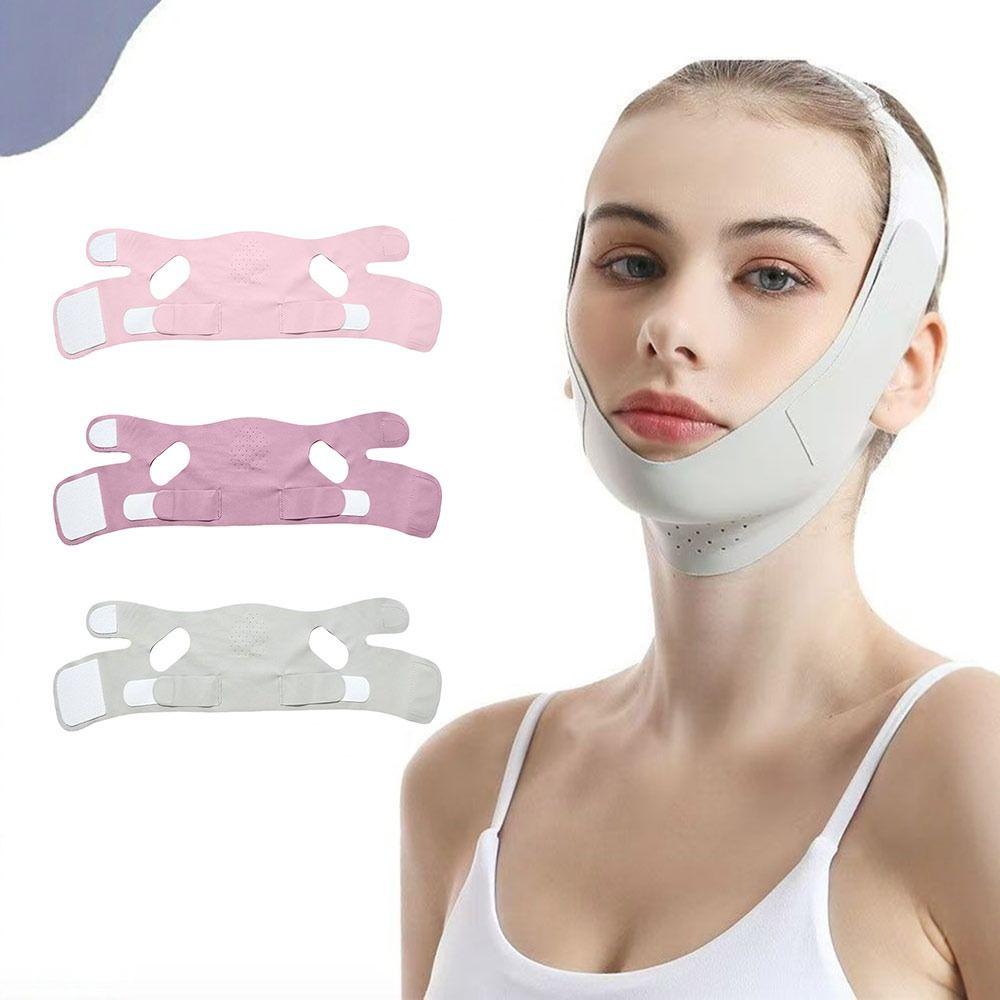Breathable Face Lifting Belt Adjustable Face Lift Band Portable Chin Up Mask  Skin Care