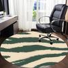 1PCZebra Stripes Office Round Area Rug,  Mat Suitable For Office, Under Office Chairs Bedroom Living Room Home Decor, Room Deco
