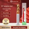 Tiangong 55° Tungsten Carbide Round Nose End Mill - 4-Edge CNC, Extended Stainless Cutting Tool