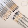 Eyeshadow Brush Set Makeup Brushes Eyeliner Brush Detail Small Flame Tool Brushes Makeup Gold Edition