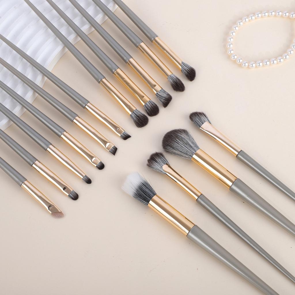 Eyeshadow Brush Set Makeup Brushes Eyeliner Brush Detail Small Flame Tool Brushes Makeup Gold Edition