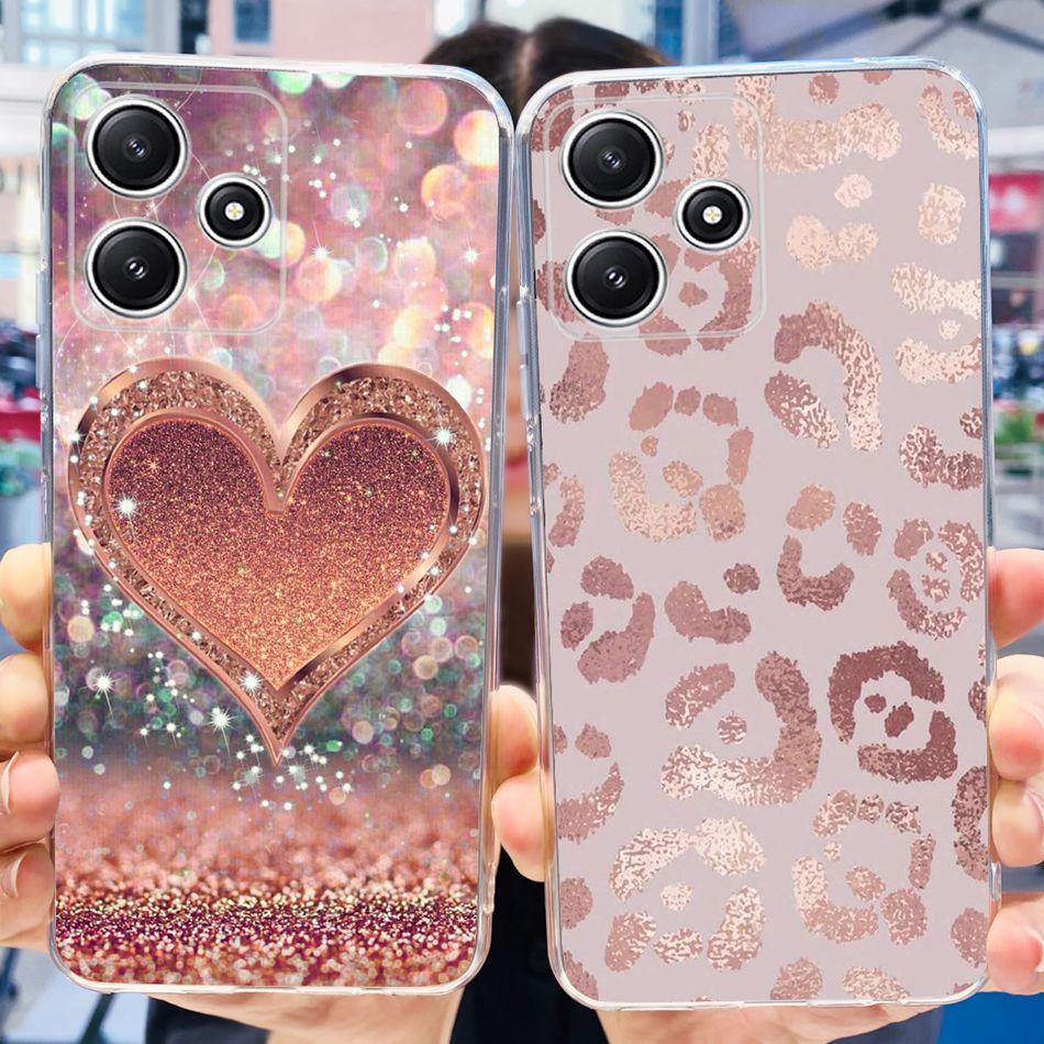 For Xiaomi Redmi 12 5G 2023 Case Redmi 12 5G Elegant Pattern Soft Silicone TPU Phone Back Cover For Redmi 12 5G Global