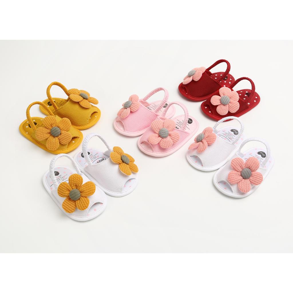 MYGGPP Sunflower Baby Princess Sandals Baby Sandals Female Small Princess Soft Bottom Summer New 0-12 Months