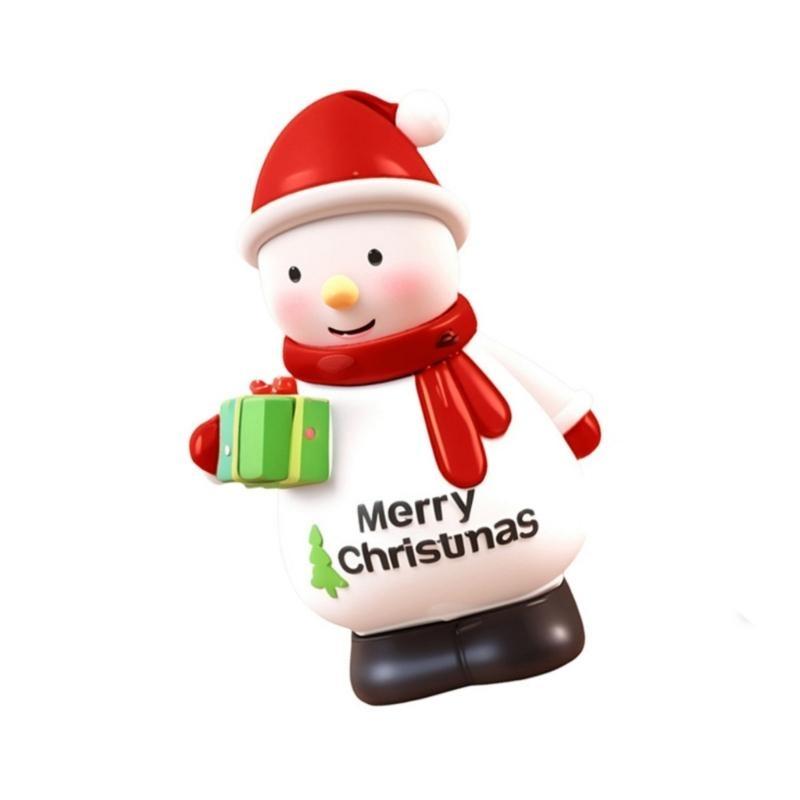 Christmas Theme Unpainted Savings Box Craft For DIY Holiday Decoration PVC Resin Safe for Kids