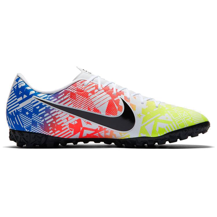 Nike Mercurial Vapor 13 Academy TF 'Jogo Prismatico' (Unisex) White / Racer Blue / Volt / Black Soccer Shoes AT7995 104