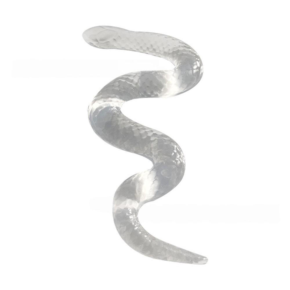 Transparent Snake Decompressing Toys Stress Relief Simulation Snake Figurine  Gift