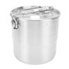 Camping Cooking Pot 304 Stainless Steel Portable Metal Rice Cooker Camping Cookware for Outdoor Hiking
