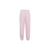 Adidas Logo Fleece Thick Loose Cuffed Knitted Sports Pants Unisex Pants Clear-Pink IV7611
