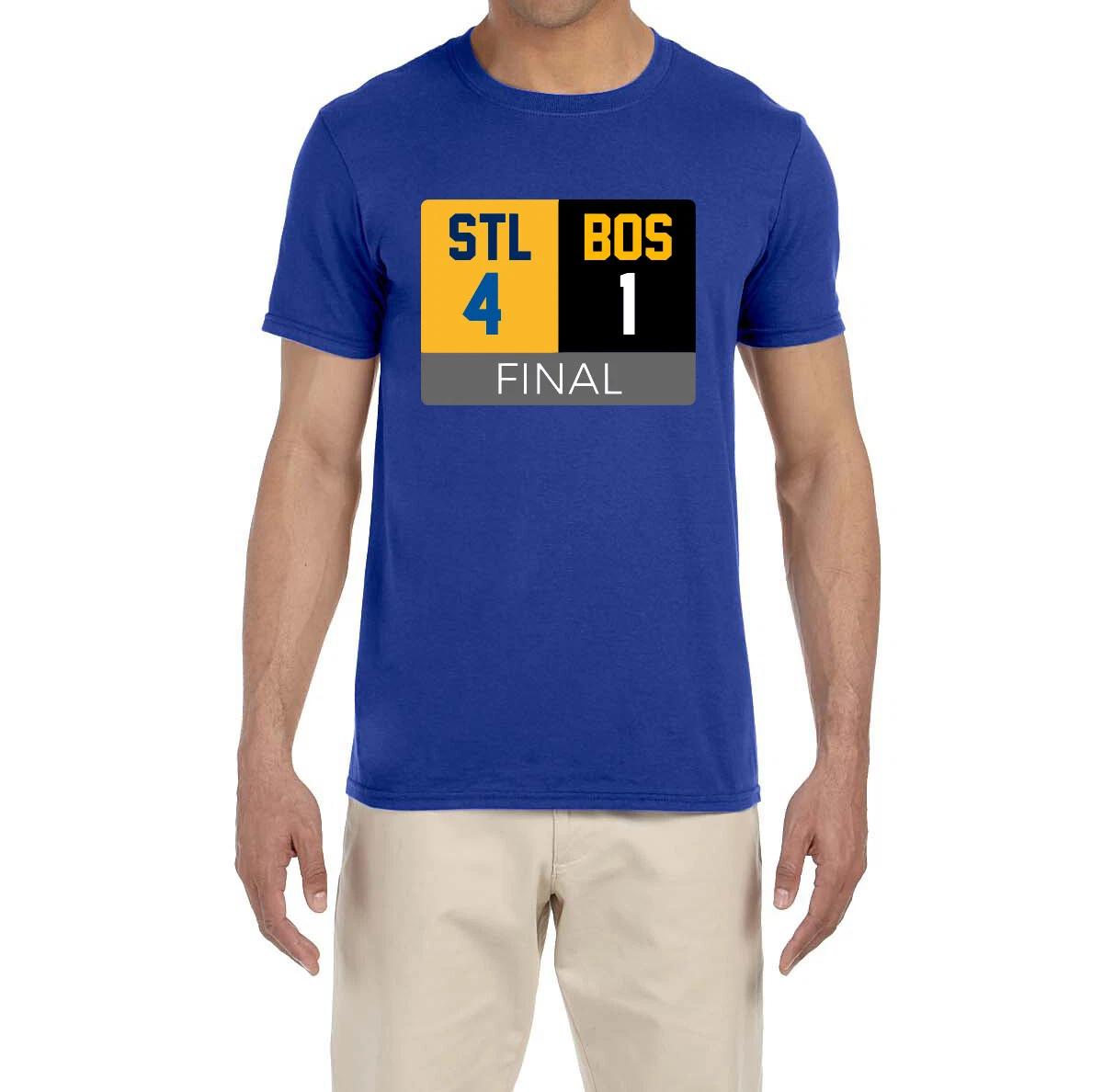 St Louis Blues Stanley Cup Champions Scoreboard T-shirt XXL
