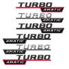 2pcs TURBO 4MATIC Fender Sticker Front Door Side Sticker for Brabus Mercedes Benz AMG Maybach A/C/E/S Brabus Sticker Christmas