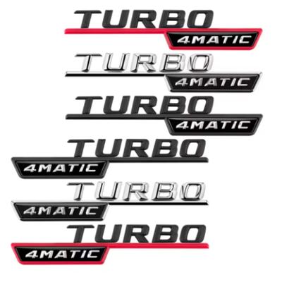 2pcs TURBO 4MATIC Fender Sticker Front Door Side Sticker for Brabus Mercedes Benz AMG Maybach A/C/E/S Brabus Sticker Christmas