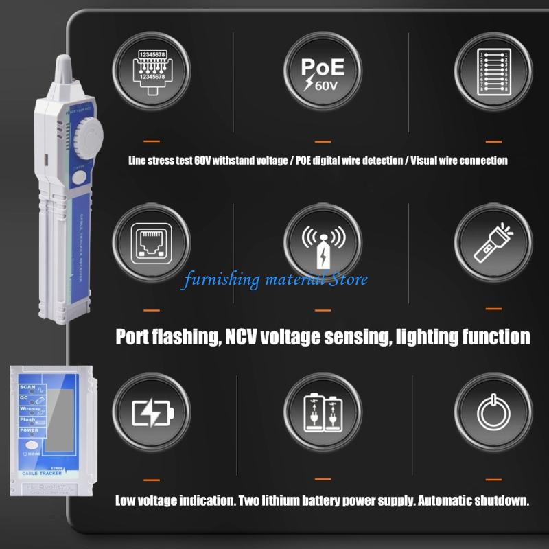 Y5GD Handheld RJ45 Cable Tester Trackers Tool With Automatic Shut Off Function China Mainland