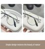 Jinghe Pure Titanium Optical Eyeglass Frame for Large Faces, Slimming Square-Round Design, Prescription & Astigmatism Compatible