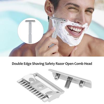 Double Edge Shaving Safety Razor Offener Kammkopf Herren Safety Razor Head Rasierwerkzeug