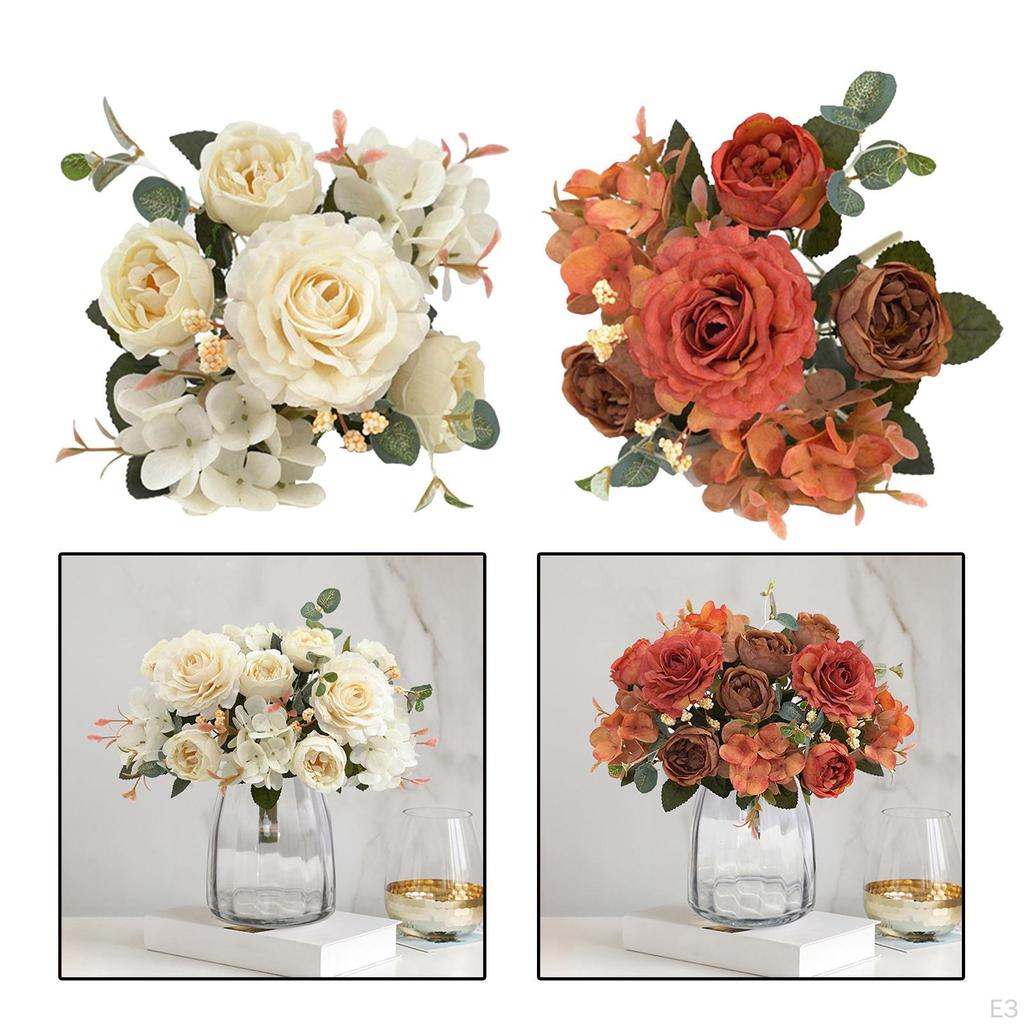 Artificial Flowers Bouquet Bridal Tossing Fake Flower Wedding Bride for