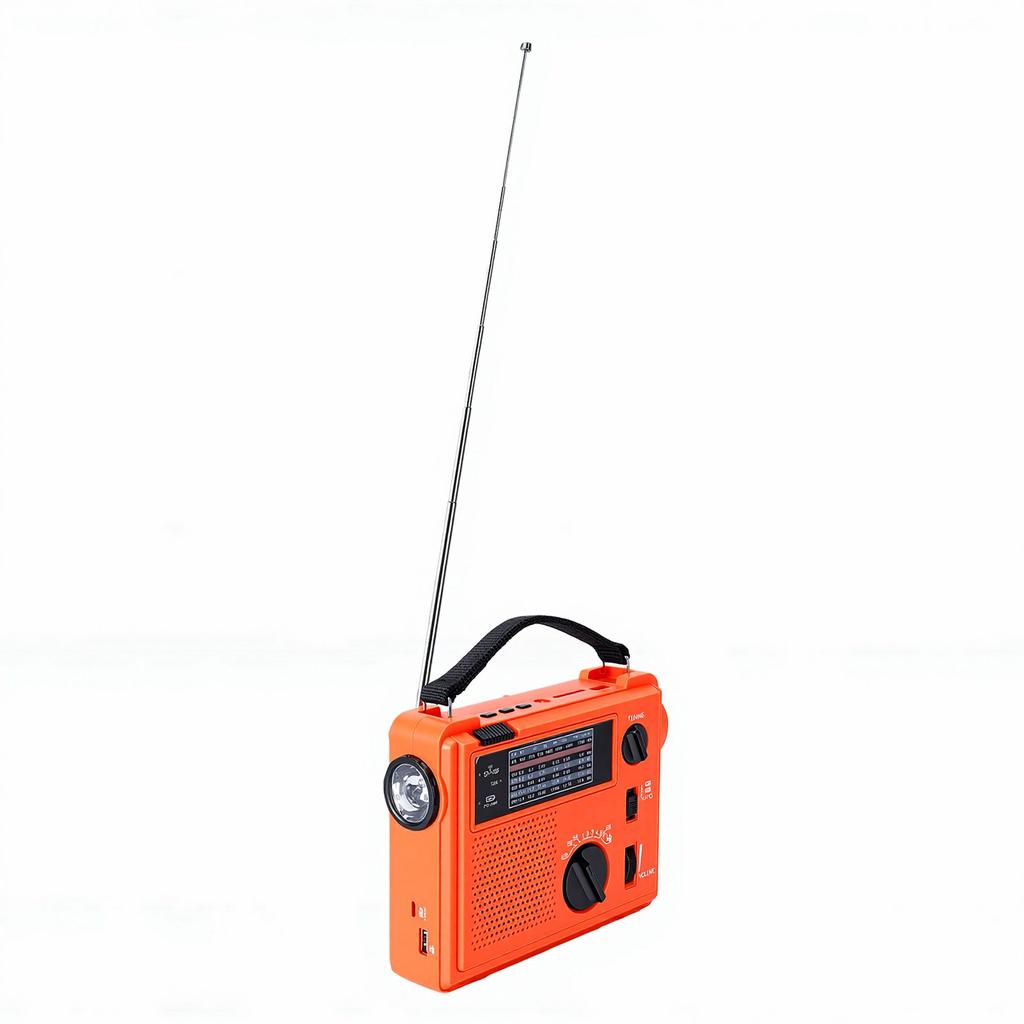 Emergency Weather Radio 2000mAh 7 Band AM FM SW Built in Speaker Portable Hand Crank Radio with Flashlight Phone Charger
