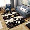 Cute Paws Carpet Rug for Living Room Bedroom Home Sofa Decoration,Kids Play Non-slip Floor Mat