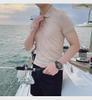 2024 Men's Slimming Solid Color Short-Sleeve Trendy Summer Polo