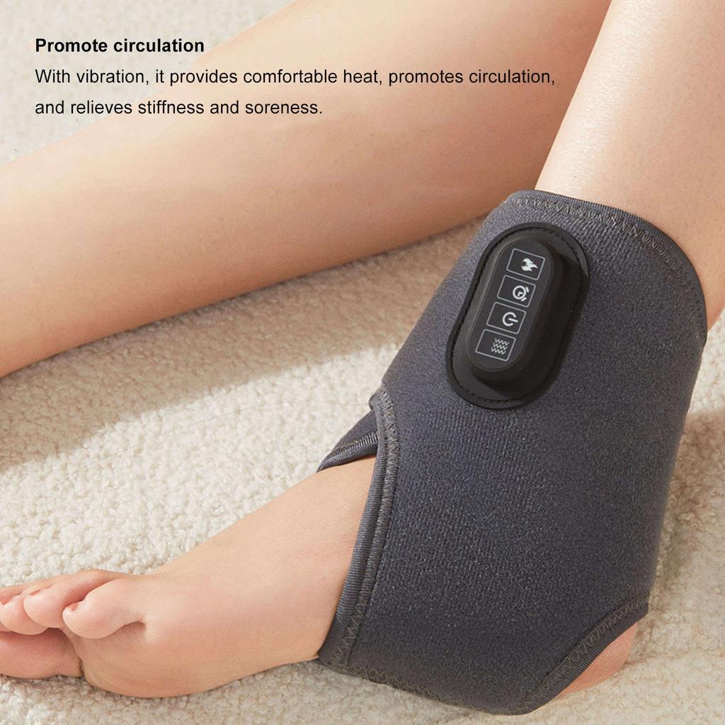 Electric Heated Ankle Brace 3 Levels Adjustable Ankle Heating Pad 1200mAh Rechargeable Heated Ankle Warmer for Injury