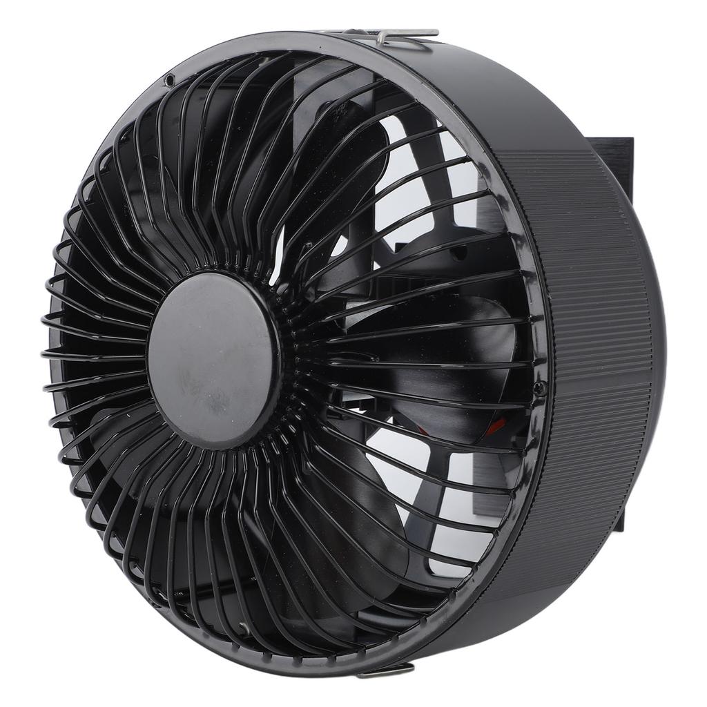 Round Fireplace Fan Heat Powered Stove Fan Aluminum Alloy Wood Burner Kerosene Stove Fan for