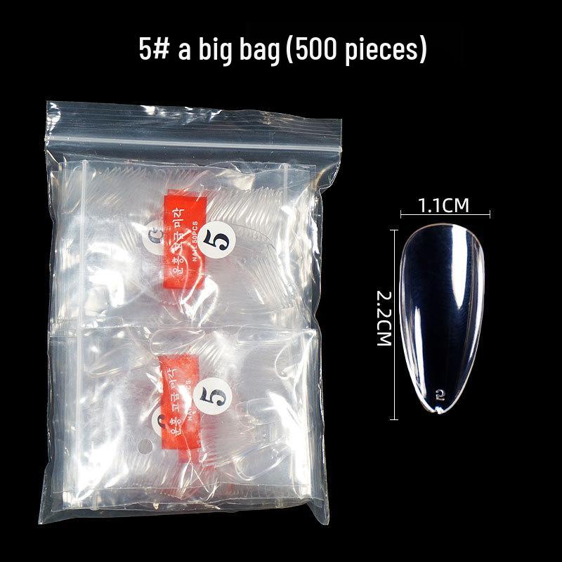 Almond Shaped Nail Art Practice Set - 500 Tips with Single Numbers