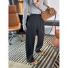 Super Soft Thickened Velvet Tencel Wool Wide-Leg Pants for Women - New Loose Fit for Autumn and Winter