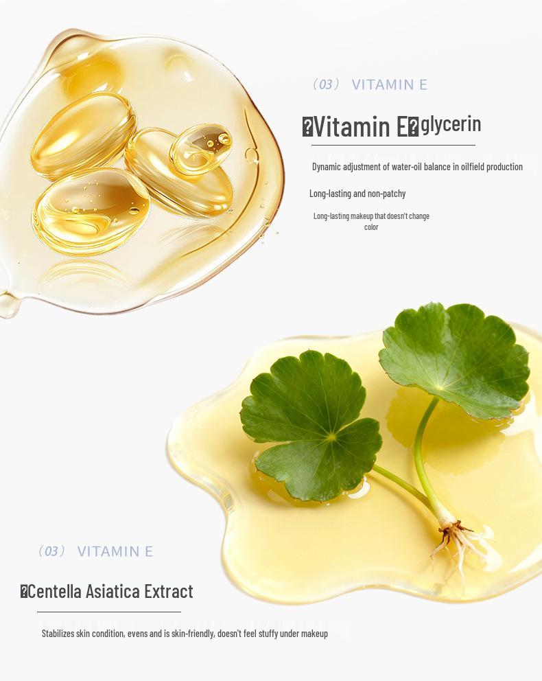 NOVO Cloud Fat Cream Glow Cushion Foundation & Concealer: Langanhaltend, Wasserdicht, Schweißfest, Weichzeichner-Effekt, Wischfest.