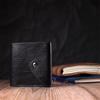 Original Wallet In Unisex Style Made of Glossy Genuine Leather GRANDE PELLE Wallet 16813 Black