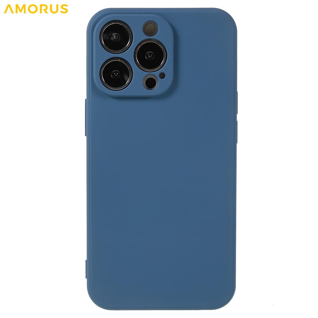 For iPhone 13 Pro Max Case Precise Cutouts TPU Fiber Lining Shockproof Phone Cover