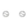 Interlocking G Double G Muster Glänzende 925 Silberohrringe Damenohrringe 479227-J8400-8106