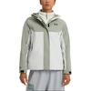 Under Armour Waterproof Windproof Warm Color Block Hooded Three In One Long Sleeve Jacket Women jackets Jungle-Green 6001978-504