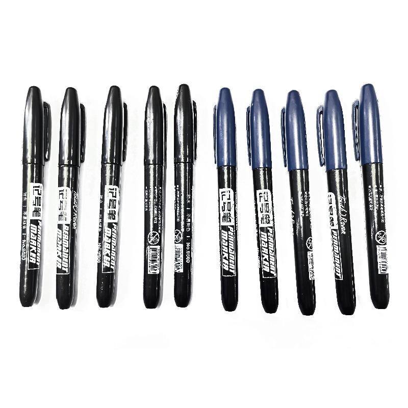 6 PCS Permanent Marker Pen Manga Drawing Markers Black Blue Red Waterproof Ink Sketch Pens Stationery Art School Supplies