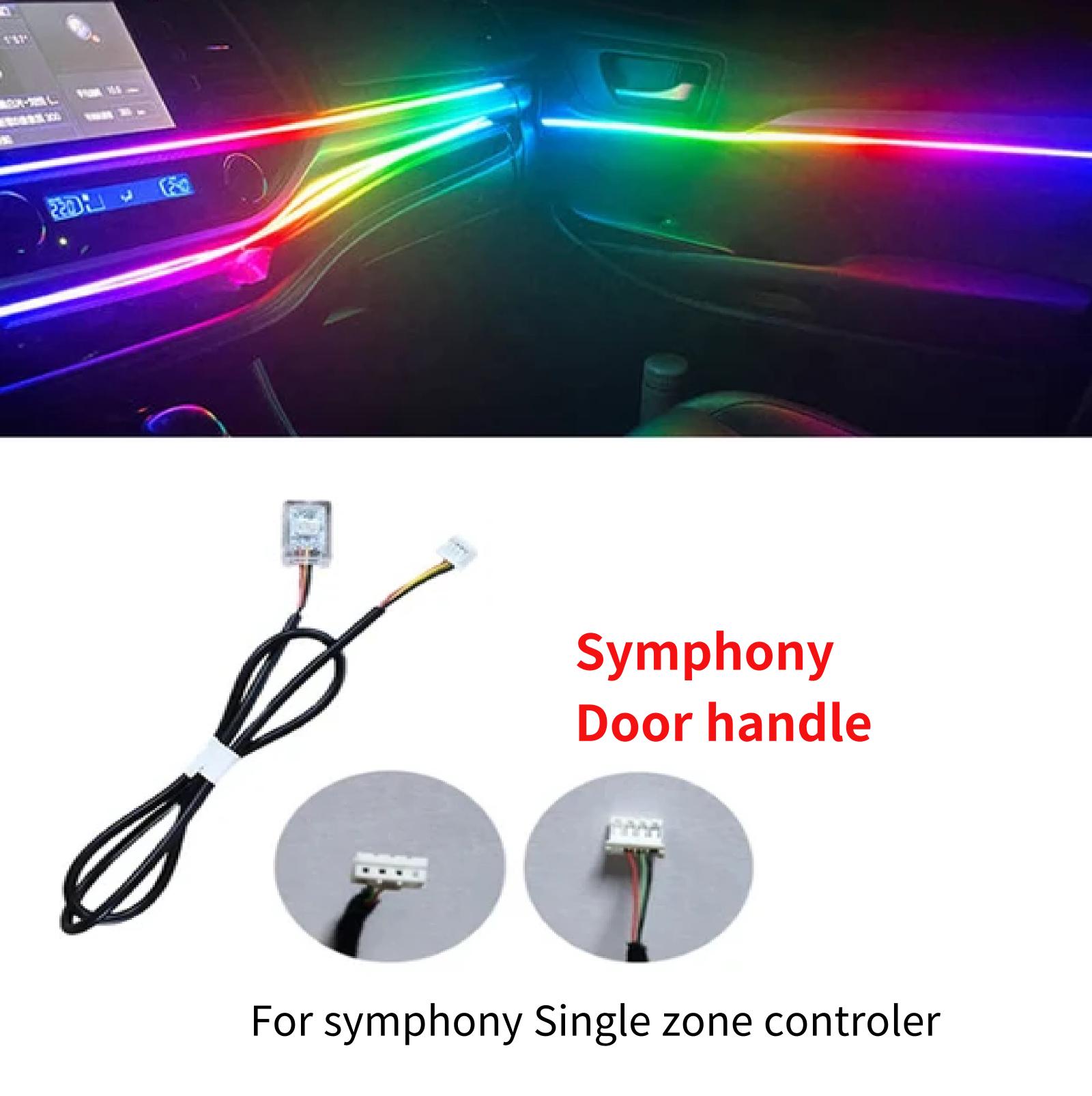 

Для 18-дюймовой светодиодной ленты для автомобиля, аксессуары для внешнего освещения, полноцветная внутренняя акриловая лента, световод, оптоволоконный свет для салона