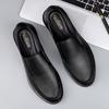 Newest Classic Men'S Loafers Genuine Leather Casual Shoes Men Soft Slip On Black Flats Male Business Hollow Breathable Dress Shoes
