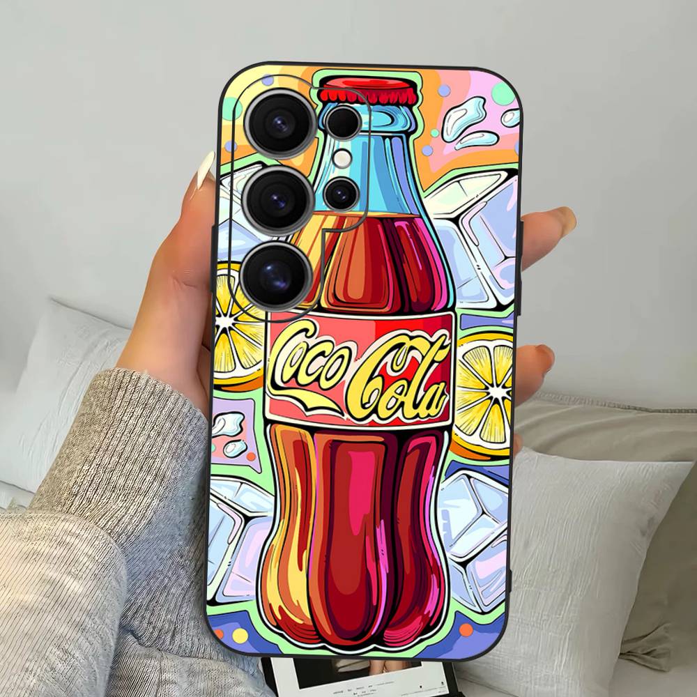 Coque de téléphone Hot C-Coca Drinks C-Cola Pour Samsung S 24 Fe 25 Ultra Plus 20 Lite 21 30 22 23 24 22 Ultra 5G Fundas