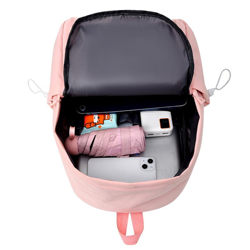 Schoolbag schoolbag female student simple versatile college student backpack ins wind Korean version junior high school student lightweight versatile