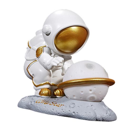 Rechargeable LED Spaceman Planet Kids Bedroom Bedside Nursery Table Lamp Home Decoration