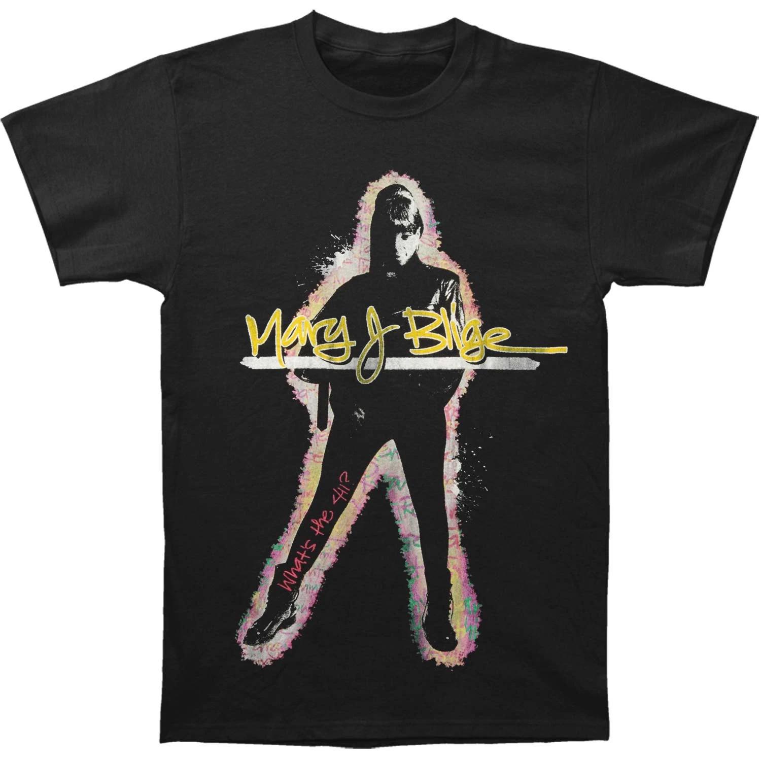 Men s Mary J. Blige Glow T-shirt Small Black XXXXL