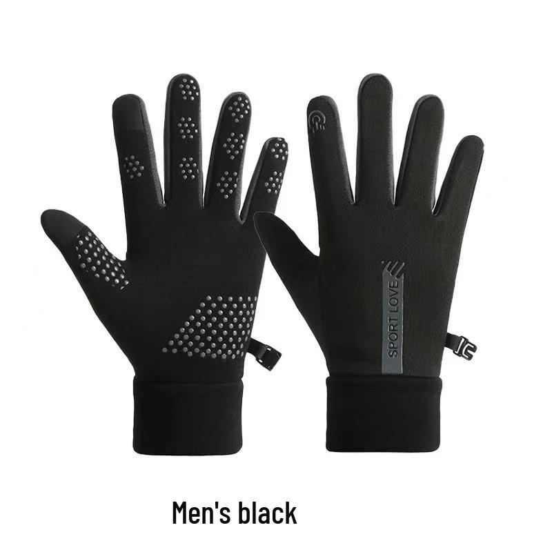 

Ветрозащитные перчатки на флисовой подкладке: Нескользящие, сенсорные, теплые перчатки для велоспорта и вождения для женщин и мужчин One Size